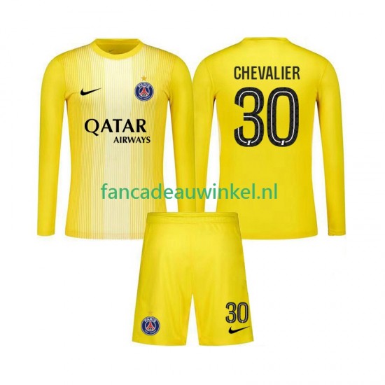 Paris Saint-Germain Wedstrijdshirt met Korting Lucas Chevalier 30 Keepersshirt 3rd Kind 2025-26 Lange Mouw