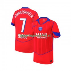 Paris Saint-Germain Wedstrijdshirt met Korting Khvicha Kvaratskhelia 7 3rd Heren 2025-26 Korte Mouw