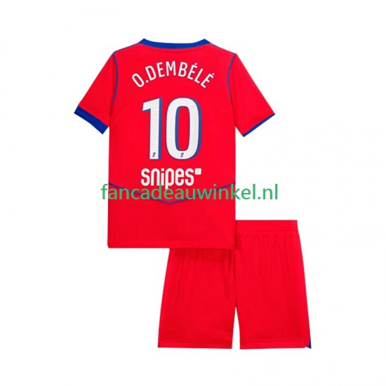 Paris Saint-Germain Wedstrijdshirt met Korting Ousmane Dembele 10 3rd Kind 2025-26 Korte Mouw