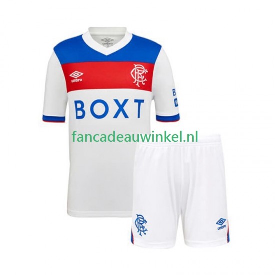 Rangers Wedstrijdshirt met Korting Uit Kind 2025-26 Korte Mouw