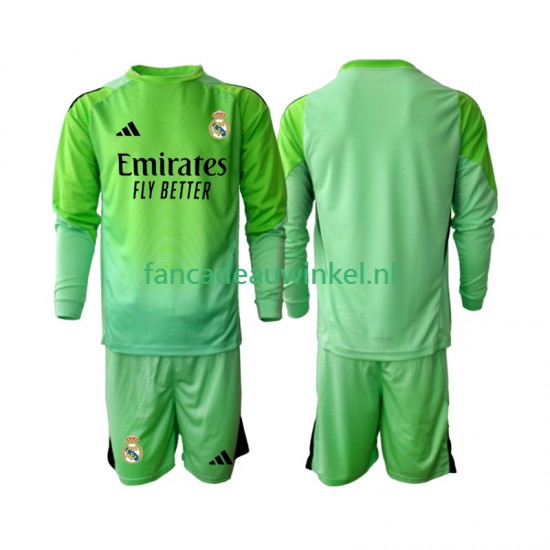 Real Madrid Wedstrijdshirt met Korting Uit Kind 2025-26 Lange Mouw
