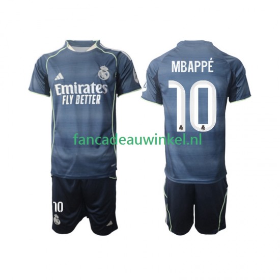 Real Madrid Wedstrijdshirt met Korting Mbappé Kylian 10 Uit Kind 2025-26 Korte Mouw