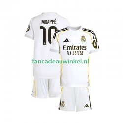 Real Madrid Wedstrijdshirt met Korting Mbappé Kylian 10 Thuis Kind 2025-26 Korte Mouw