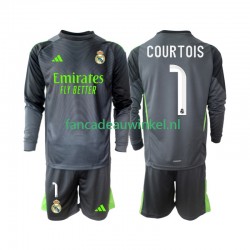 Real Madrid Wedstrijdshirt met Korting Thibaut Courtois 1 3rd Kind 2025-26 Lange Mouw