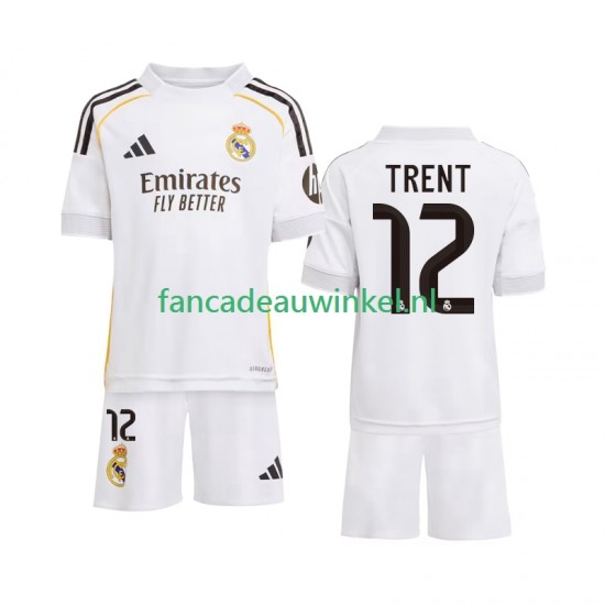 Real Madrid Wedstrijdshirt met Korting Trent Alexander-Arnold 12 Thuis Kind 2025-26 Korte Mouw