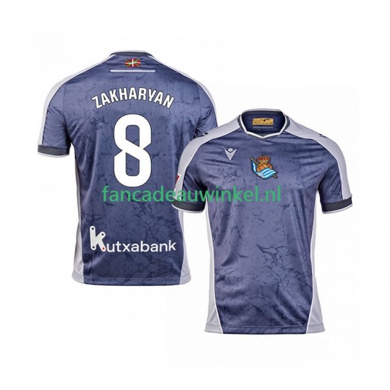 Real Sociedad Wedstrijdshirt met Korting Arsen Zakharyan 8 Uit Heren 2025-26 Korte Mouw