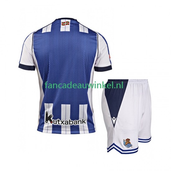 Real Sociedad Wedstrijdshirt met Korting Thuis Kind 2025-26 Korte Mouw