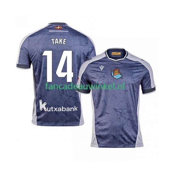 USA Real Sociedad Wedstrijdshirt met Korting Takef Kubo 14 Uit Heren 2025-26 Korte Mouw