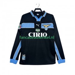 SS Lazio Wedstrijdshirt met Korting Retro Uit Heren 1998 1999 Lange Mouw