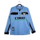 SS Lazio Wedstrijdshirt met Korting Retro Thuis Heren 1998 1999 Lange Mouw