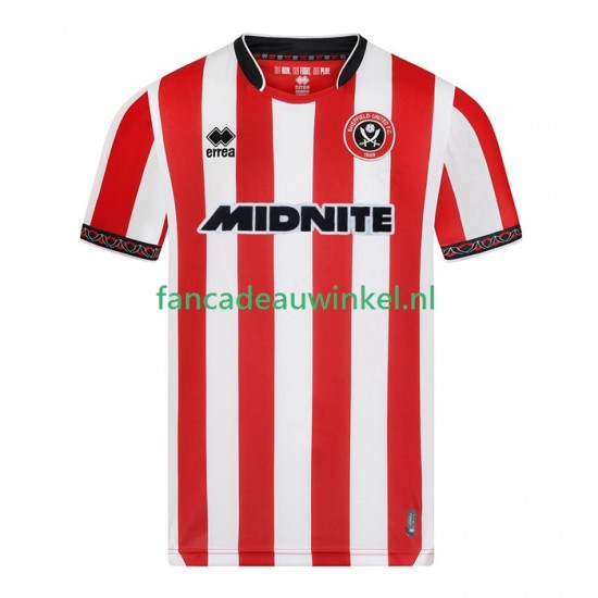 Sheffield United Wedstrijdshirt met Korting Thuis Heren 2025-26 Korte Mouw