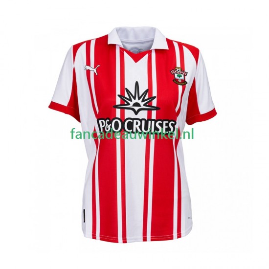 Southampton Wedstrijdshirt met Korting Thuis Heren 2025-26 Korte Mouw