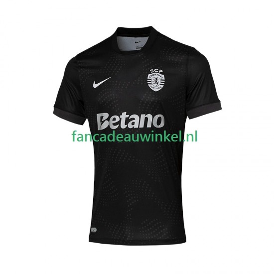 Sporting CP Wedstrijdshirt met Korting Uit Heren 2025-26 Korte Mouw