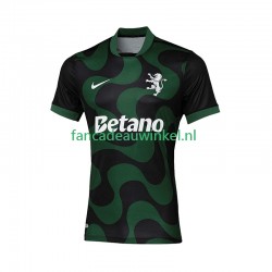 Sporting CP Wedstrijdshirt met Korting Uit Vierde Heren 2025-26 Korte Mouw