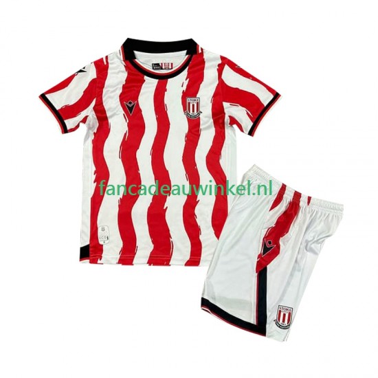 Stoke City Wedstrijdshirt met Korting Thuis Kind 2025-26 Korte Mouw