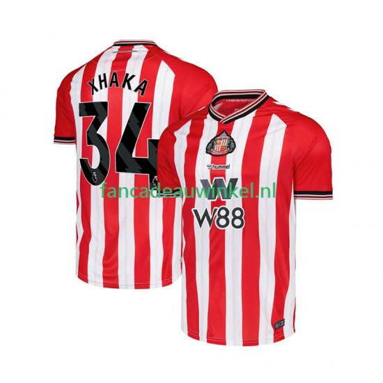 Wedstrijdshirt met Korting Sunderland Granit Xhaka 34 Thuis Heren 2025-26 Korte Mouw