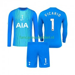 Tottenham Hotspur Wedstrijdshirt met Korting Guglielmo Vicario 1 Keepersshirt Uit Kind 2025-26 Lange Mouw