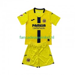 Villarreal CF Wedstrijdshirt met Korting Thuis Kind 2025-26 Korte Mouw