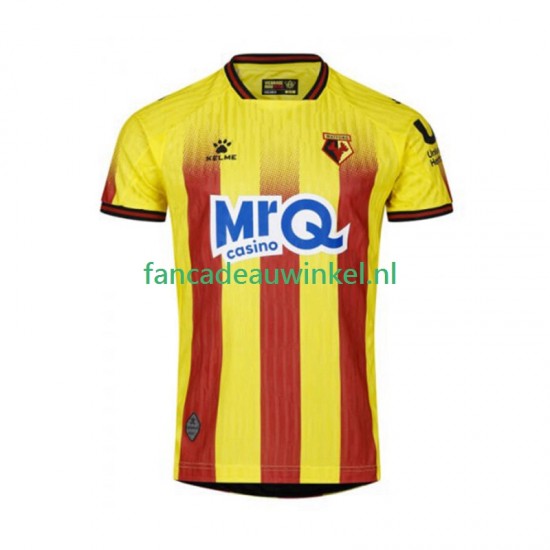 Watford Wedstrijdshirt met Korting Thuis Heren 2025-26 Korte Mouw