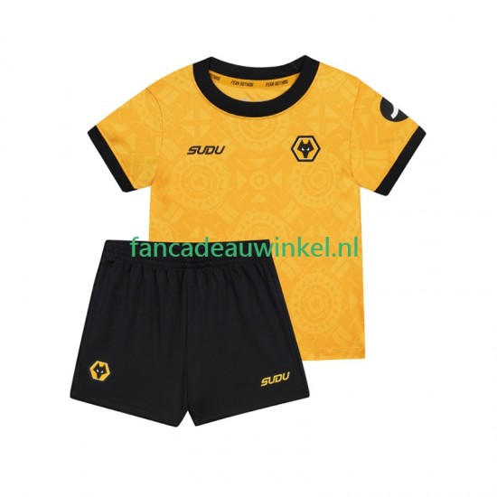 Wolverhampton Wanderers Wedstrijdshirt met Korting Thuis Kind 2025-26 Korte Mouw