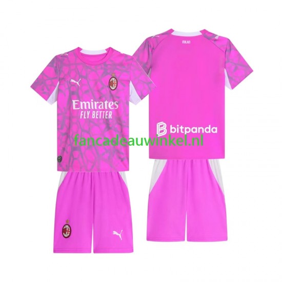AC Milan Wedstrijdshirt met Korting Keepersshirt Uit Kind 2026-27 Korte Mouw