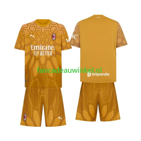 AC Milan Wedstrijdshirt met Korting Keepersshirt Thuis Kind 2026-27 Korte Mouw