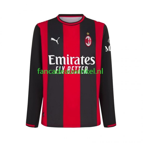 AC Milan Wedstrijdshirt met Korting Thuis Heren 2026-27 Lange Mouw