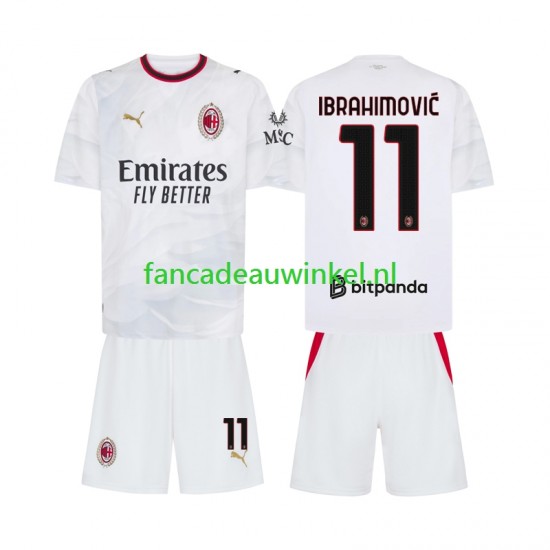 AC Milan Wedstrijdshirt met Korting Ibrahimovic 11 Uit Kind 2026-27 Korte Mouw