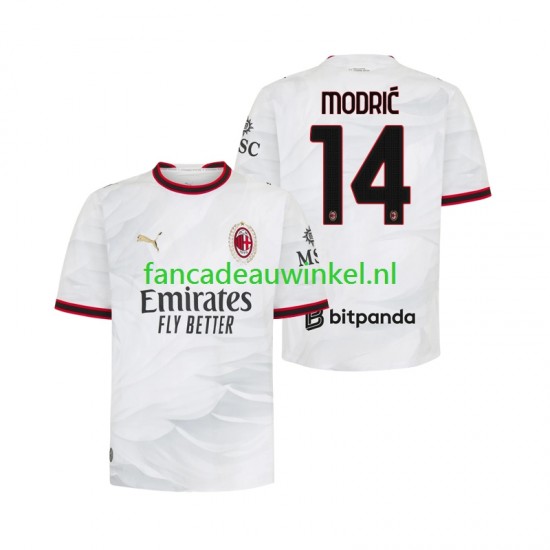 AC Milan Wedstrijdshirt met Korting Modrić Luka 14 Uit Heren 2026-27 Korte Mouw