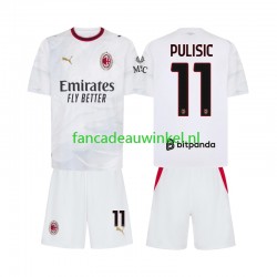 AC Milan Wedstrijdshirt met Korting Pulisic 11 Uit Kind 2026-27 Korte Mouw