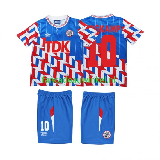 AFC Ajax Wedstrijdshirt met Korting BERGKAMP 10 1989 1990 Retro Uit Kind Lange Mouw