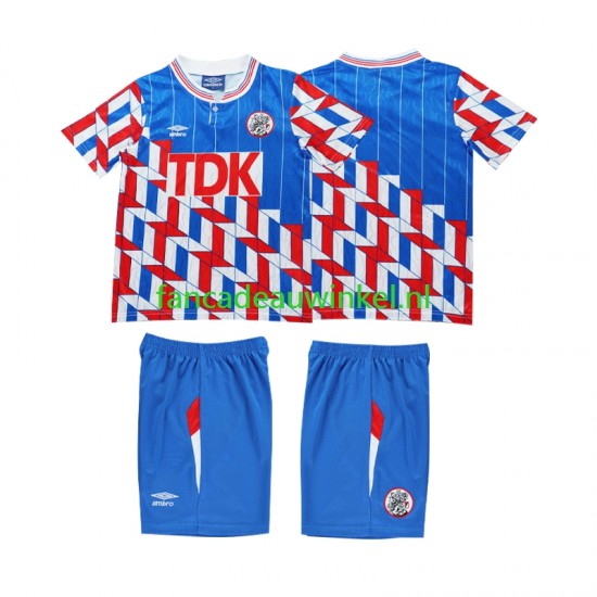 AFC Ajax Wedstrijdshirt met Korting 1989 1990 Retro Uit Kind Lange Mouw