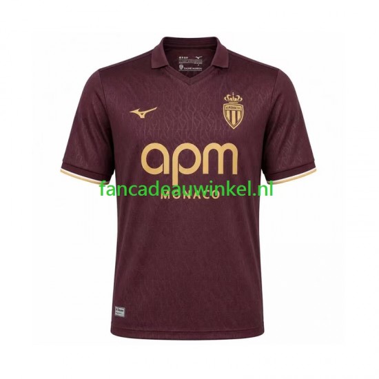 AS Monaco Wedstrijdshirt met Korting Uit Heren 2026-27 Korte Mouw
