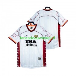 AS Roma Wedstrijdshirt met Korting 2000 Retro Uit Heren 1999 Korte Mouw
