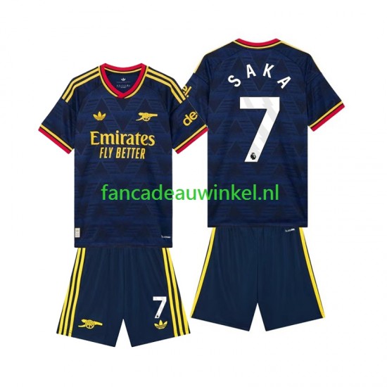 Arsenal Wedstrijdshirt met Korting Bukayo Saka 7 Uit Kind 2026-27 Korte Mouw