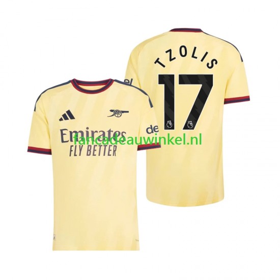 Arsenal Wedstrijdshirt met Korting Christos Tzolis 17 3rd Heren 2026-27 Korte Mouw