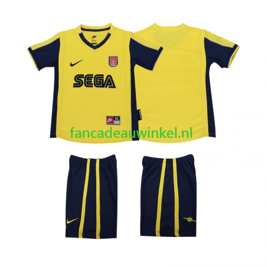 Arsenal Wedstrijdshirt met Korting 2000 2001 Retro Uit Kind Korte Mouw