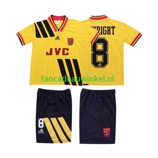 Arsenal Wedstrijdshirt met Korting WRIGHT 8 1993 Retro Uit Kind 1994 Korte Mouw