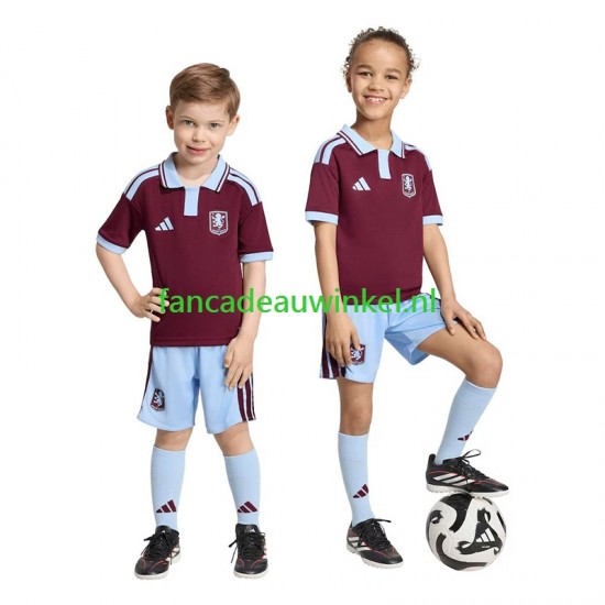 Aston Villa Wedstrijdshirt met Korting Thuis Kind 2026-27 Korte Mouw