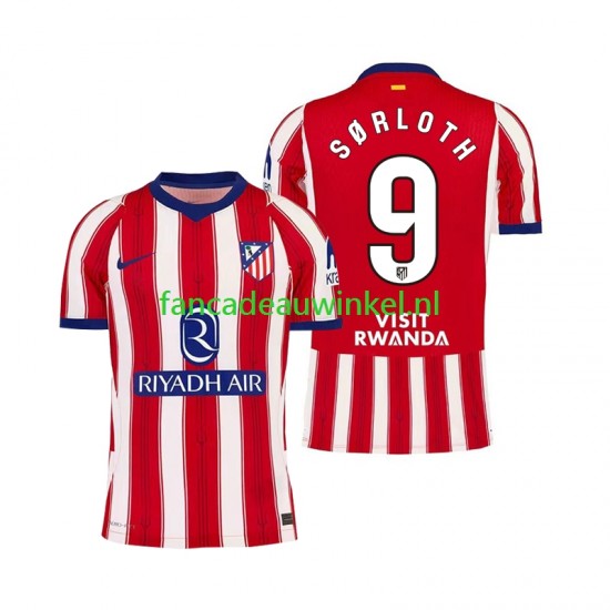 Atlético Madrid Wedstrijdshirt met Korting Alexander Sorloth 9 Thuis Heren 2026-27 Korte Mouw