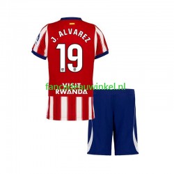 Atlético Madrid Wedstrijdshirt met Korting Julian Alvarez 19 Thuis Kind 2026-27 Korte Mouw