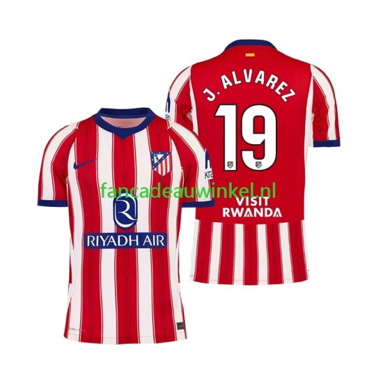Atlético Madrid Wedstrijdshirt met Korting Julian Alvarez 19 Thuis Heren 2026-27 Korte Mouw