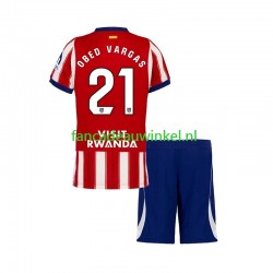 Atlético Madrid Wedstrijdshirt met Korting Obed Vargas 21 Thuis Kind 2026-27 Korte Mouw