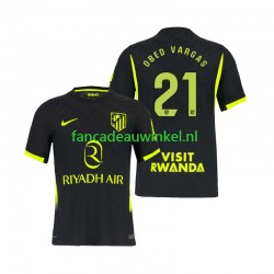 Atlético Madrid Wedstrijdshirt met Korting Obed Vargas 21 Uit Heren 2026-27 Korte Mouw Atlético Madrid Wedstrijdshirt met Korting Obed Vargas 21 Uit Heren 2026-27 Korte Mouw