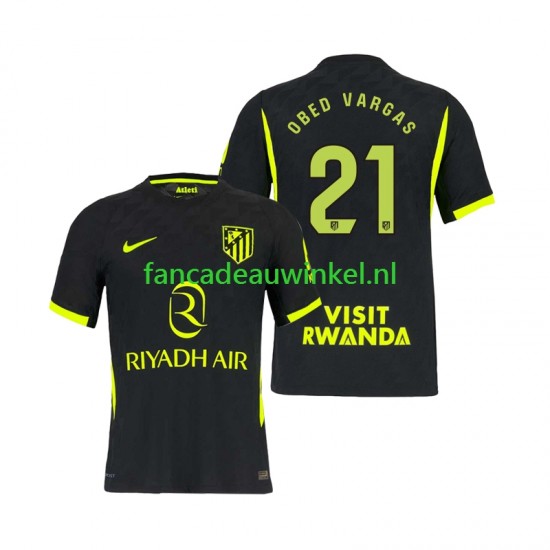 Atlético Madrid Wedstrijdshirt met Korting Obed Vargas 21 Uit Heren 2026-27 Korte Mouw