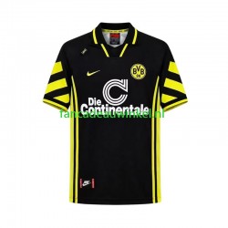 Borussia Dortmund Wedstrijdshirt met Korting 1996 Retro Uit Heren Korte Mouw
