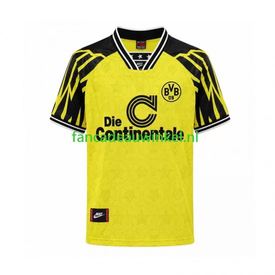 Borussia Dortmund Wedstrijdshirt met Korting Retro Thuis Heren 1994 Korte Mouw