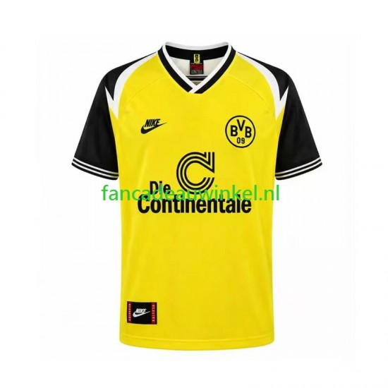 Borussia Dortmund Wedstrijdshirt met Korting 1995 Retro Thuis Heren Korte Mouw
