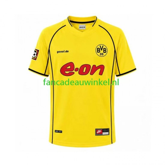 Borussia Dortmund Wedstrijdshirt met Korting Retro Thuis Heren 2002 Korte Mouw