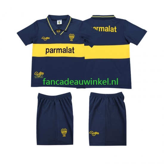 CA Boca Juniors Wedstrijdshirt met Korting 1993 1995 Retro Thuis Kind Korte Mouw